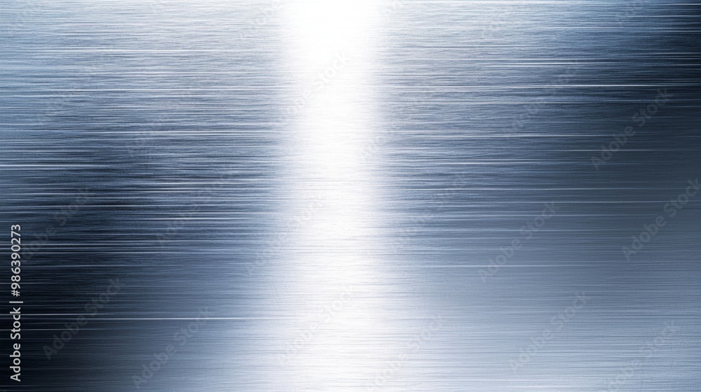 Poster abstract background featuring a brushed metal texture with a vertical spot light reflecting on its s