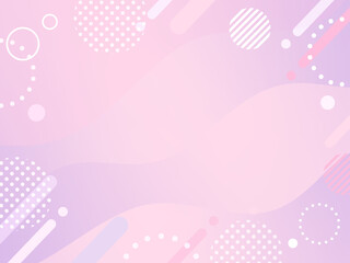ピンク　ポップ 　ウェーブ　グラデーション　背景	
