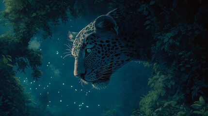 close up portrait of a leopard