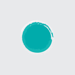 Abstract brush border with watercolor