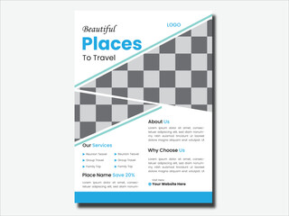  travel flyer design Template & poster