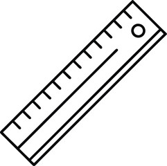 Versatile Ruler Icon with Sleek Vector Graphics
