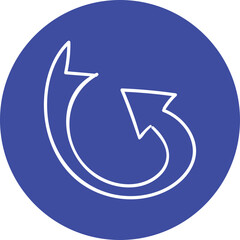 Single isolated icon with outline style icon on white background