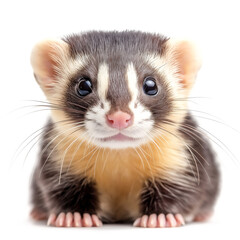 Fototapeta premium Ferret Isolated