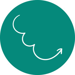 Single isolated icon with outline style icon on white background