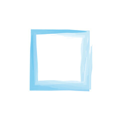 Fototapeta premium Abstract brush border with watercolor