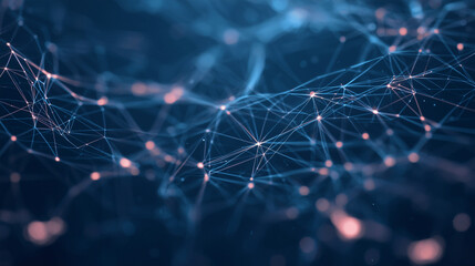 An animated background showcasing virtual reality elements of social networks interconnected by vibrant lines representing the internet, visualizing the World Wide Web in dynamic m