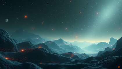 sunrise over the mountains