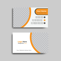 Personal visiting card,modern business card print,Creative and Clean Business Card Template.
