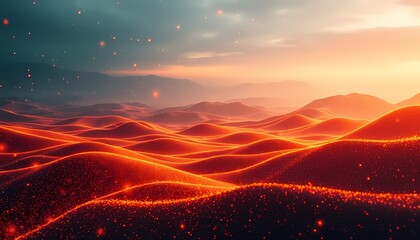 sunrise over the mountains