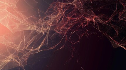 Wireframe background with plexus effect