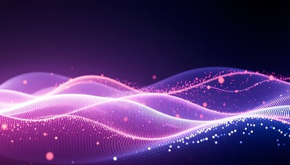 abstract wave background with stars