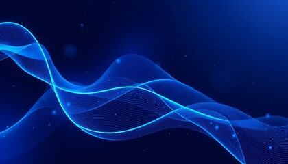 abstract blue background with waves