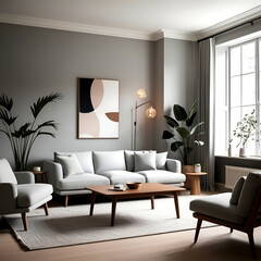 modern living room with sofa