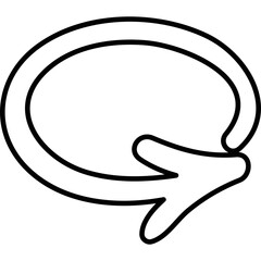 Single isolated icon with outline style icon on white background