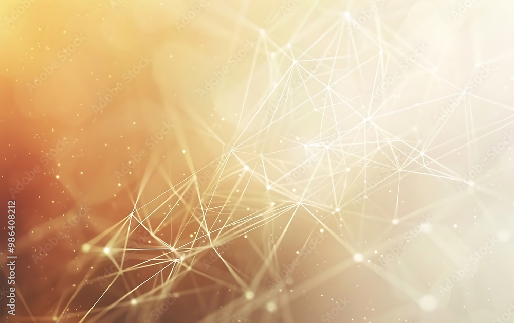 Poster abstract polygonal space low poly dark background with connecting dots and lines