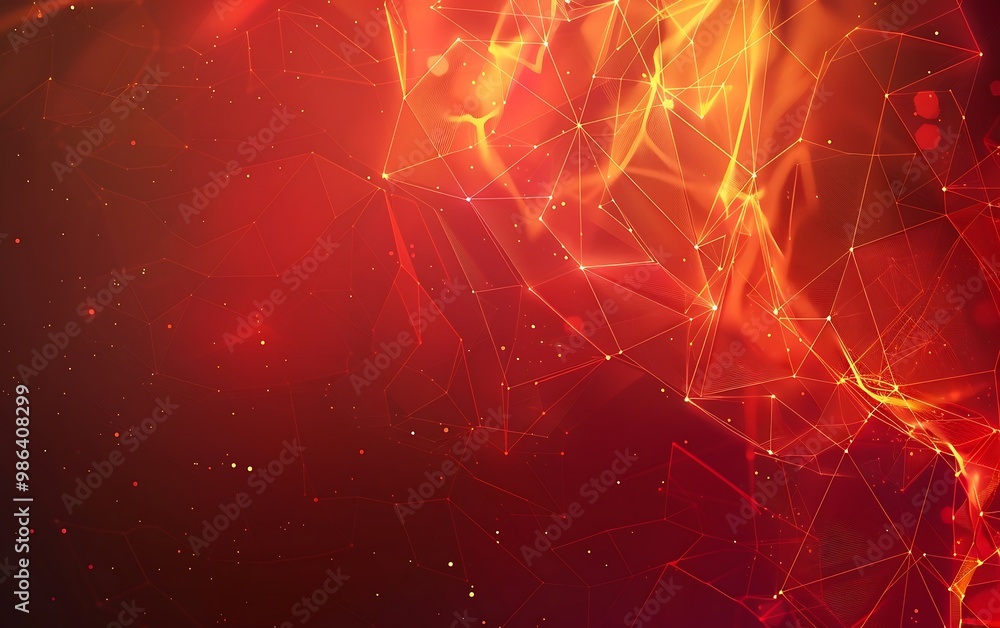 Poster abstract polygonal space low poly dark background with connecting dots and lines