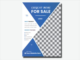 Real estate house property flyer poster template design
