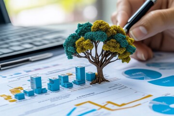 A close-up of a report highlighting capital structure ratios, showing key metrics such as total debt, equity, and capital allocation