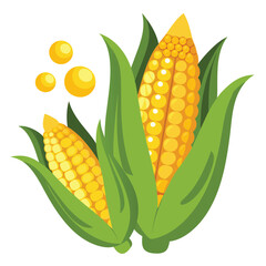 Obraz premium orn hand drawn vector illustration set. Isolated Vegetable engraved style object