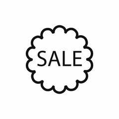 sale badge label icon sign vector