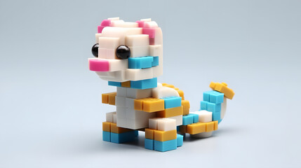 Obraz premium Ferret Toy 3d Cartoon