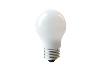 Smart LED bulb with WiFi connectivity, energyefficient lighting,Isolated on transparent background
