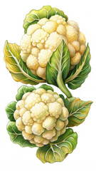 Fototapeta premium Floating Cauliflowers Defying Gravity