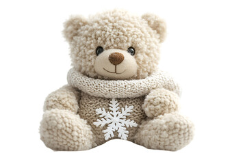 Obraz premium a stuffed bear wearing a sweater. 