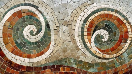 Obraz premium Spiral Mosaic Art