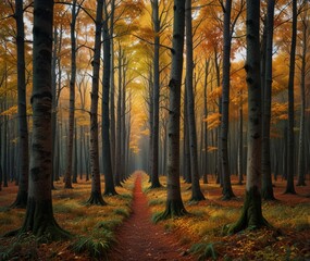 Obraz premium Autumn forest