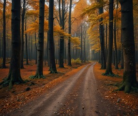 Fototapeta premium Autumn forest