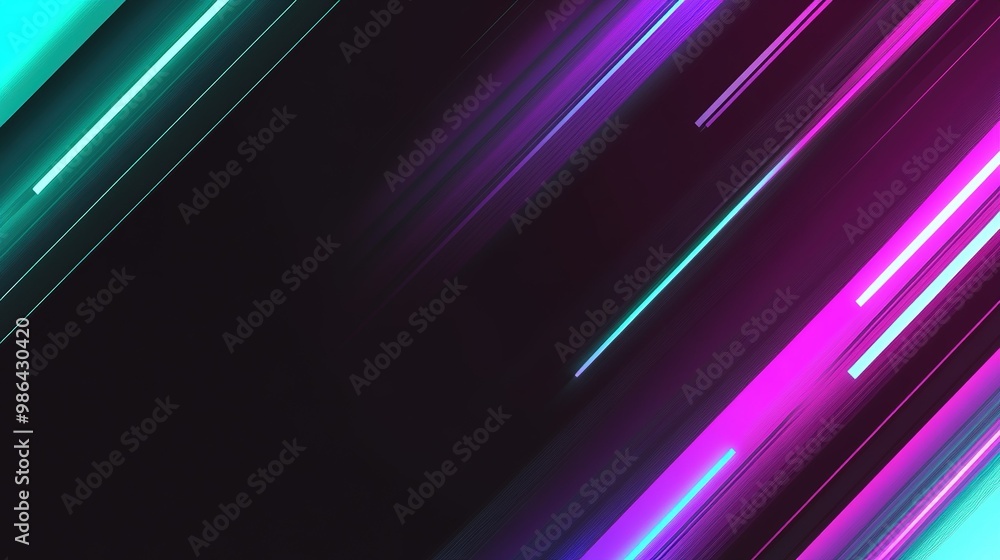 Poster abstract flowing curves in soft pastel colors creating a serene and harmonious composition of shapes