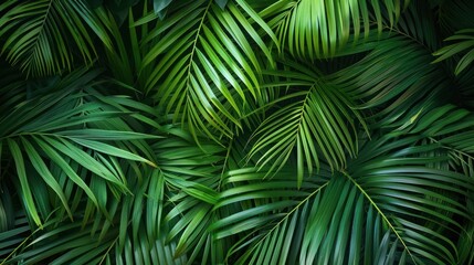 Tropical Palm Leaf Background