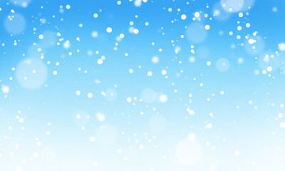 Winter background with falling snowflakes