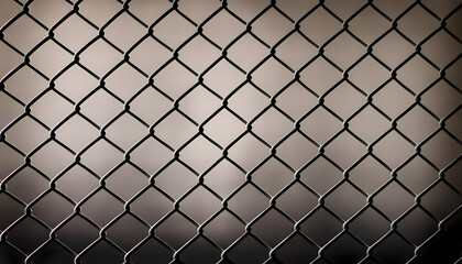 Fototapeta premium Chain link fence, cut out background for creative graphic design