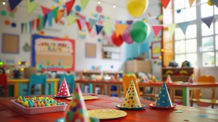 Fototapeta premium Colorful Birthday Party Celebration