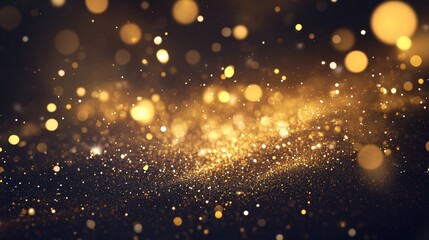 Obraz premium Golden Celebration Background for Party and Anniversary Decorations Generative AI