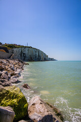 L'océan, la plage, les falaises à Ault