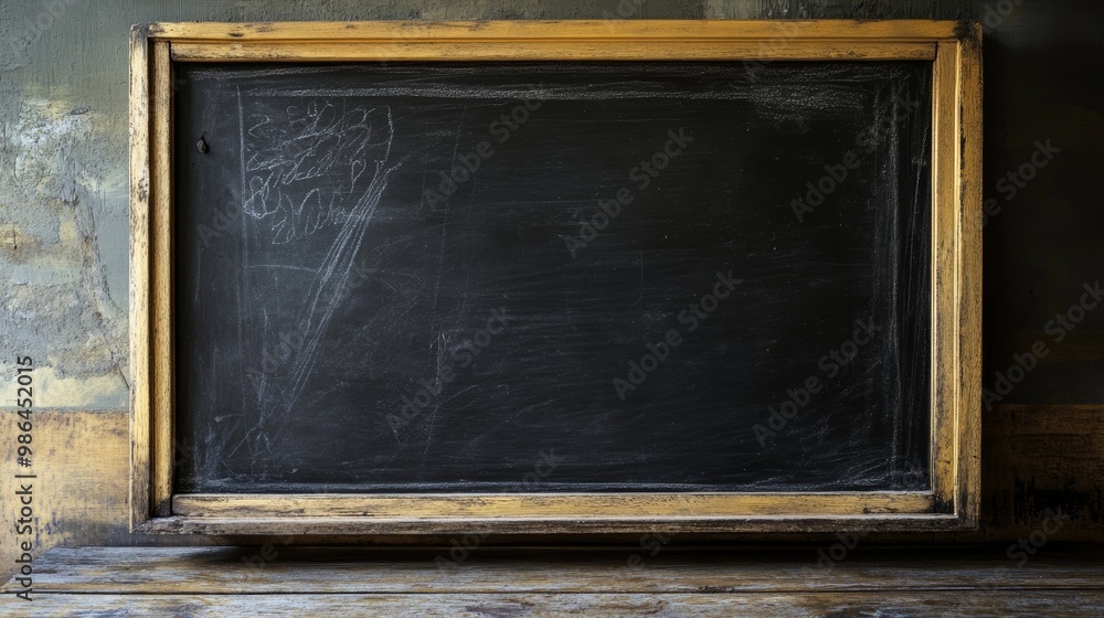 Aufkleber blackboard with mathematical equations and diagrams for educational use generative ai