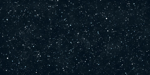 snow falling on black background