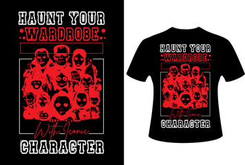 Happy Halloween t-shirt design vector. Typography, quote, Halloween t-shirt design. Mountain adventure offroad t-shirt design template © HabiburRahman