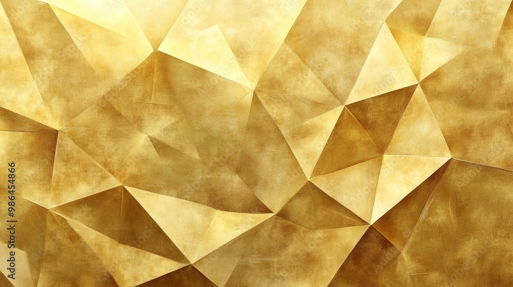 Aufkleber geometric yellow gold texture background for luxury and wealth concepts generative ai