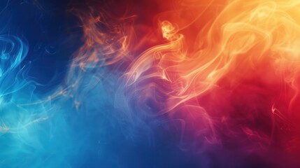 Fototapeta premium Abstract Smoke in Vibrant Colors