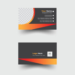 ouble-sided creative business card template,modern business card print,visiting card,Corporate business card.
