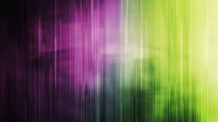 Abstract Lines of Purple and Green