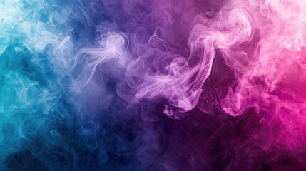 Fototapeta premium Abstract Smoke Art with Blue and Pink Colors