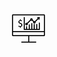 icon vector sign statistics dollar