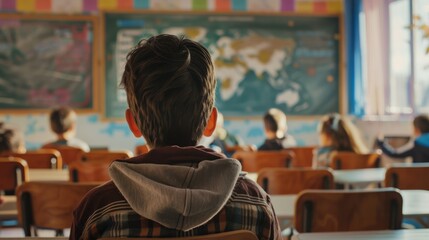 During a routine class presentation, a student's invention malfunctions, transporting the entire classroom to a parallel universe where education is revered above all else