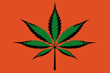 cannabis leaf vector illustration